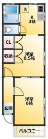 フリーデ四谷の間取り画像