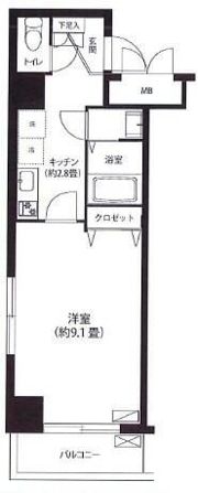 コスモリード日暮里レジデンスの間取り画像
