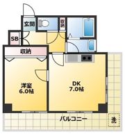 フラットワセダの間取り画像