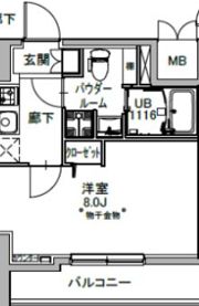 S-RESIDENCE八丁堀unaの間取り画像