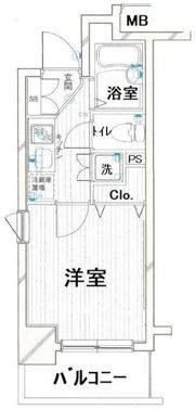 パークウェル千駄木駅前の間取り画像