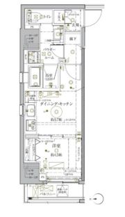 クレイシア秋葉原ラグゼスウィートの間取り画像
