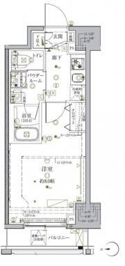 クレイシア秋葉原ラグゼスウィートの間取り画像