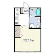 ハーモニーフラッツ不動前の間取り画像