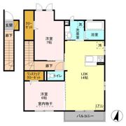 プランタン Ⅱの間取り画像