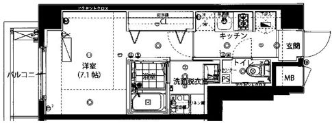 ハーモニーレジデンス新宿EASTの間取り画像