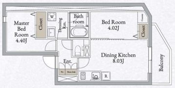 LiveFlat高田馬場の間取り画像