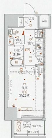 メビウス森下の間取り画像