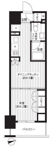 レジディア新御徒町の間取り画像