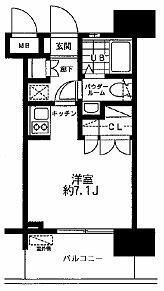 レジディア大森東の間取り画像