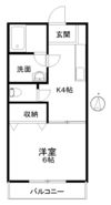 フローレンス中山Ⅱ－Bの間取り画像