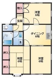 プラザ野本C棟の間取り画像