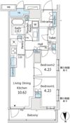 パークホームズ東陽町の間取り画像