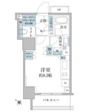 パークリュクス虎ノ門の間取り画像