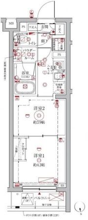 クレイシアIDZ中馬込の間取り画像