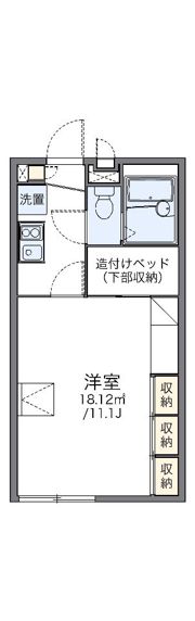 レオパレスVENTVERTの間取り画像
