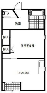 内田アパートの間取り画像