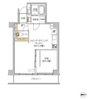 タイズ住吉の間取り画像
