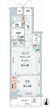 ソルフィエスタ住吉の間取り画像