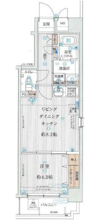 ソルフィエスタ住吉の間取り画像