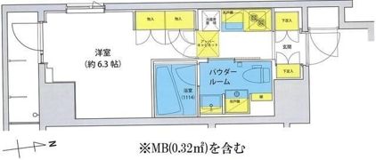アジールコート北品川の間取り画像