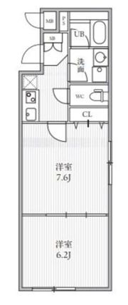 THE PALMS大島の間取り画像