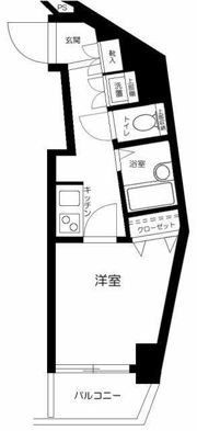 スカイコート新宿落合南長崎駅前の間取り画像