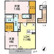 ロードサイド葵 Cの間取り画像