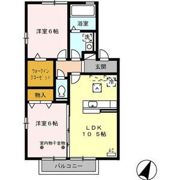 ソレイユ西島Ⅱの間取り画像
