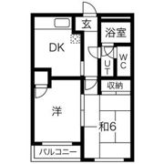 コーポラス市川の間取り画像