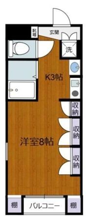 K2フラットの間取り画像