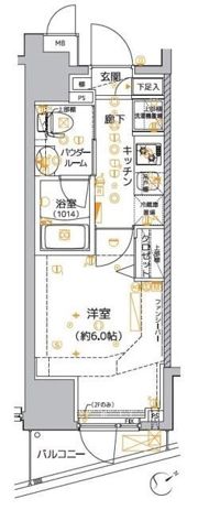 クレイシア品川東大井の間取り画像