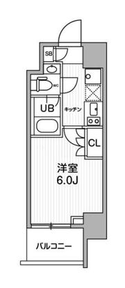 JMFレジデンス北品川の間取り画像
