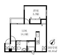 S・FLATⅢの間取り画像
