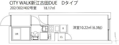 CITY WALK 新江古田 DUEの間取り画像