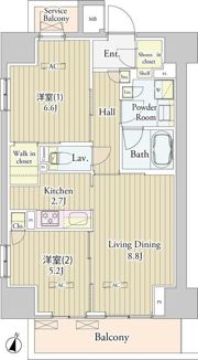 ヴェルデュール高田馬場の間取り画像