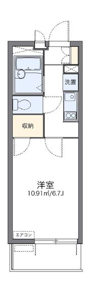レオパレス大門坂下の間取り画像