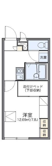 レオパレスビューポイント日本平の間取り画像