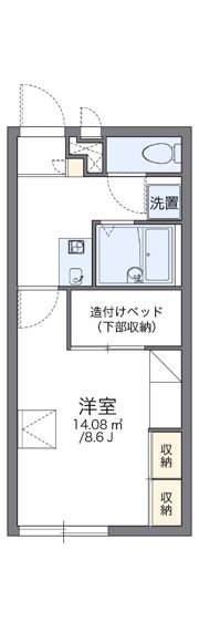 レオパレスドリームⅠの間取り画像