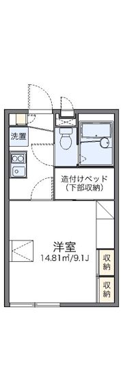 レオパレスジャルダンDの間取り画像