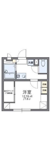 レオパレスヒビキの間取り画像
