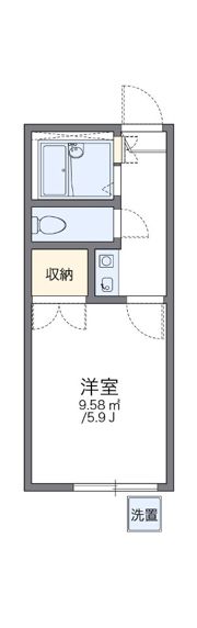 レオパレス川合Bの間取り画像