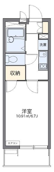 レオパレスルナボアールの間取り画像