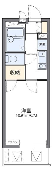 レオパレスルナボアールの間取り画像