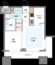 グラーサ白金高輪の間取り画像