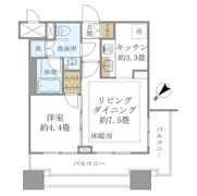 グラーサ白金高輪の間取り画像