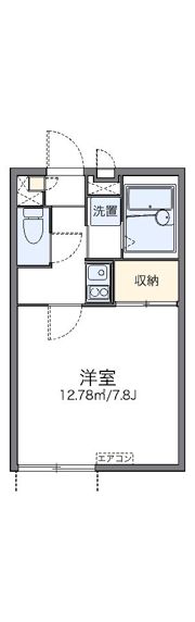 レオパレスOLIVEⅡの間取り画像