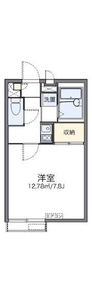 レオパレスOLIVEⅡの間取り画像