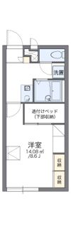 レオパレスセラヴィⅡの間取り画像