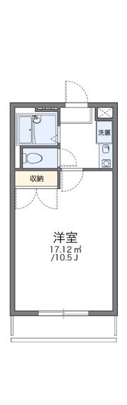 レオパレスマーレ高松の間取り画像